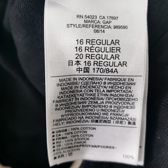 Gap black denim sleeveless fit and flare dress. Size 16. EUC - Picture 5 of 6